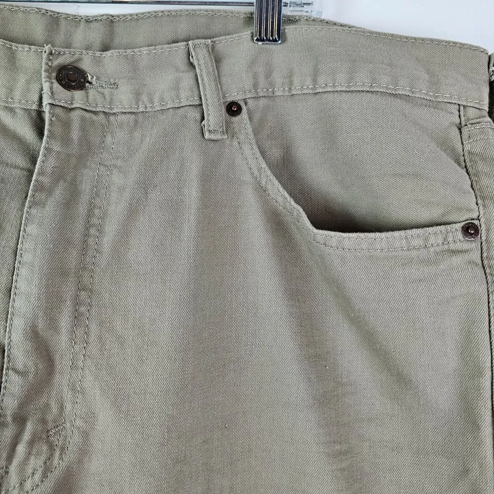 Levi's 505 Men's Regular Fit Straight Leg Workwear‎ Jeans W40 Tan Beige
